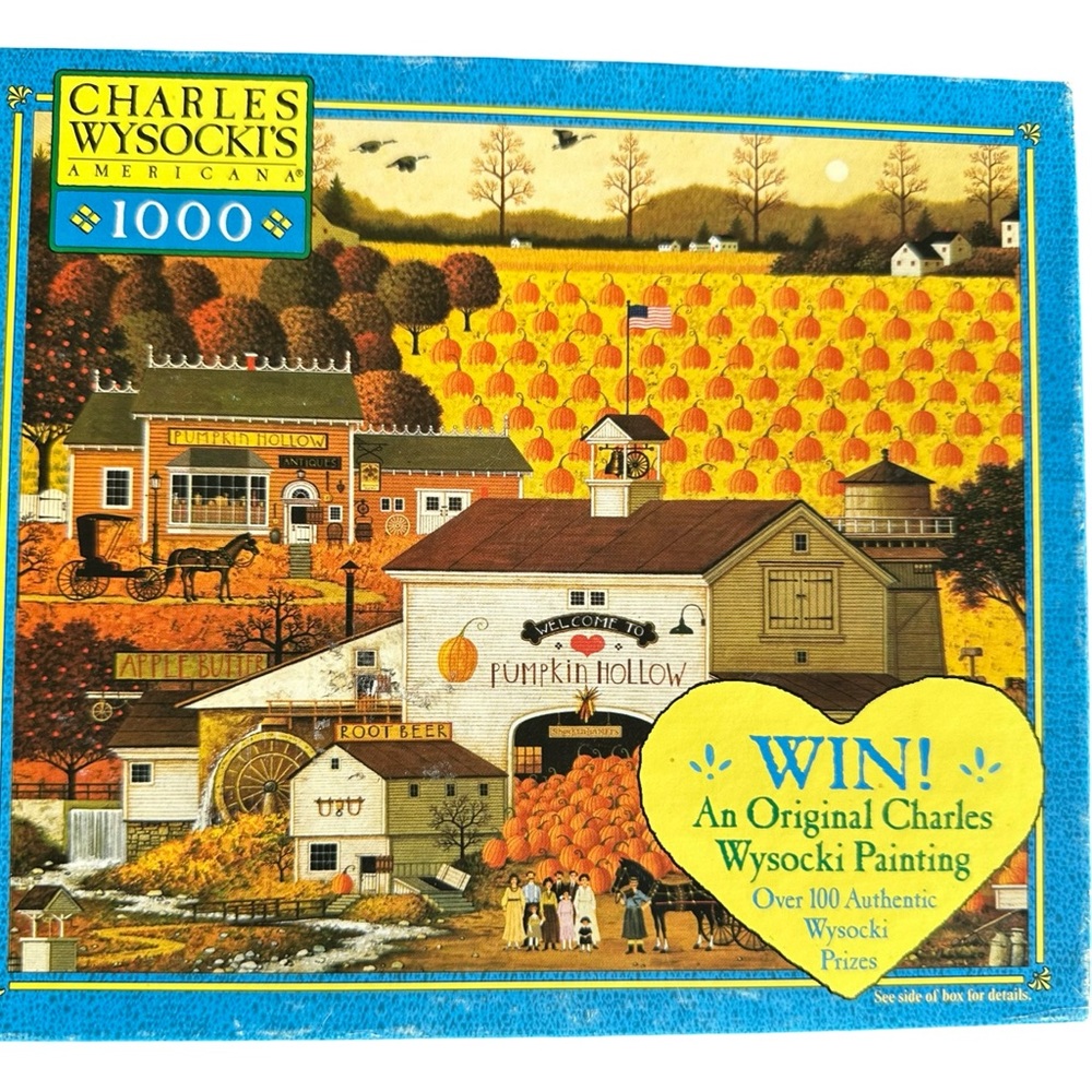 Charles Wysocki 2003 Pumpkin Hollow 1000 piece puzzle